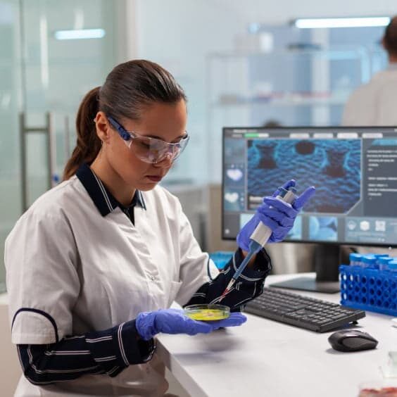 doctor-scientist-conducting-clinical-experiment-using-micropipette 1